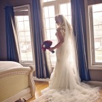 Bride with Red Rose and Bling Bouquet